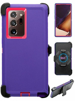 Heavy Duty Defender [Galaxy Note 20] Case - Purple / Pink