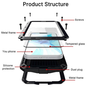 Gorilla-Glass Defender [iPhone 13 Case] Shockproof Aluminum-MyPhoneCase.com