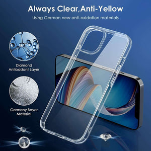 Anti-Scratch iPhone 14 Case Non-Yellowing Shockproof Phone Bumper Cover