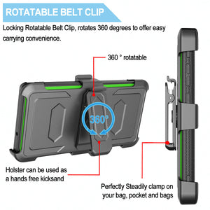 Rugged Defender Galaxy S22 Ultra Case Holster Belt Clip