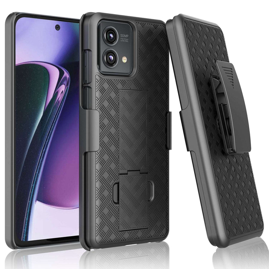 Fitted Shell Slim Cover moto g 5G (2023) Case with Belt Clip Holster Fitted Shell Slim Cover moto g 5G (2023) Case with Belt Clip Holster