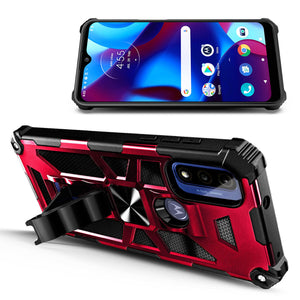Max Armor [Moto G Pure] Magnetic Kickstand Case - Red
