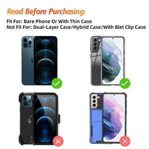 Vertical Phone Holster Pouch [Galaxy Note 9/8] Wallet Case Belt Clip