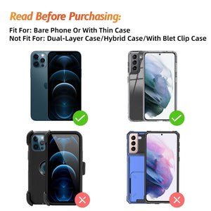 Vertical Phone Holster Pouch [Galaxy Note 10/Ultra] Wallet Case Belt Clip