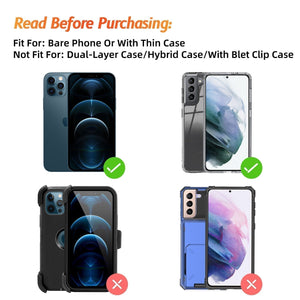 Vertical Phone Holster Pouch [Galaxy S21/Plus/Ultra/FE] Wallet Case Belt Clip
