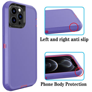 Heavy Duty Defender iPhone 13 Case with Belt Clip Holster