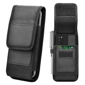 For iPhone 14 Series Vertical Phone Pouch Card Slot Belt Clip Holster