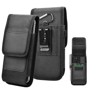 For Moto G Pure Vertical Phone Pouch Card Slot Belt Clip Holster