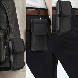 For Galaxy S23 / S24 Series Vertical Phone Pouch Card Slot Belt Clip Holster