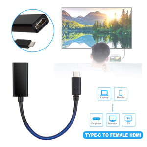 USB-C Type C to HDMI Adapter USB 3.1 Cable For MHL Android