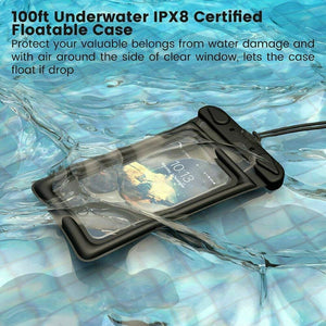 For iPhone / Galaxy Phone Waterproof Floating Pouch Dry Bag Case w/ Lanyard-MyPhoneCase.com
