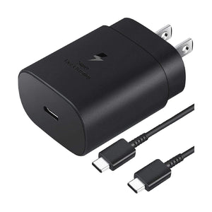 Samsung Super Fast Charging 25W USB C Wall Charger w/ 5-FT Type C Cable