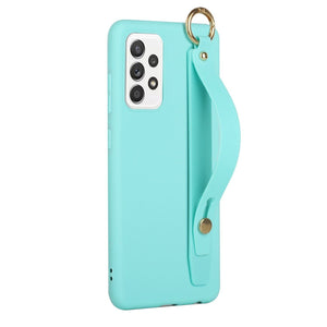 Soft Silicone Galaxy A53 5G Case with Wristband