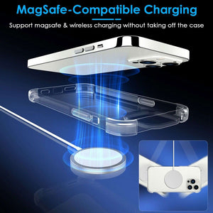 Reinforced Corners TPU [iPhone 14] Crystal Bumper Case - Transparent Clear-MyPhoneCase.com