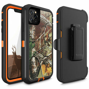 Heavy Duty Defender iPhone 13 Mini Case Belt Clip Holster - RealTree Camo-MyPhoneCase.com