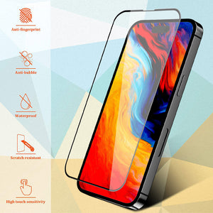 [2-Pack] iPhone 15 Pro Max Tempered Glass Screen Protector Full Coverage