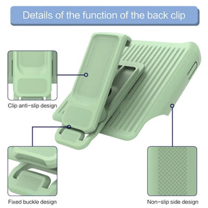 Rugged Defender iPhone 13 Pro Case New-Type Belt Clip Holster - Matcha Green-MyPhoneCase.com