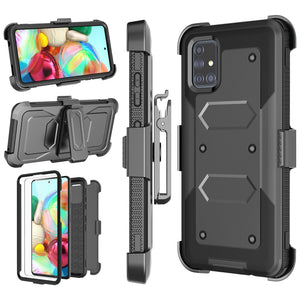 Rugged Armor Galaxy A71 5G Defender Case with Belt Clip Holster