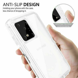 Heavy Duty Defender Galaxy Note 20 Ultra Case Belt Clip Holster - Clear-MyPhoneCase.com