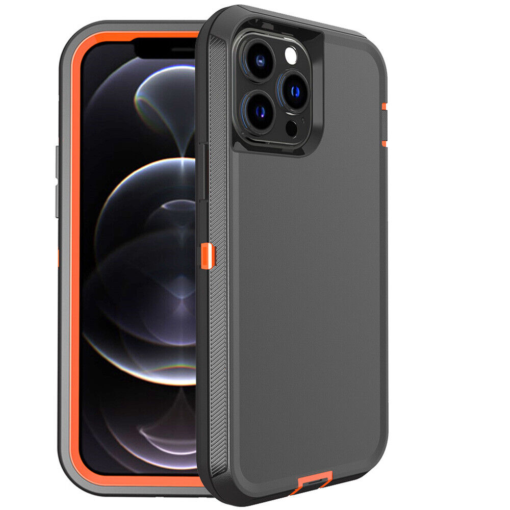 MyGadget Cover 360° Per IPhone 14 Pro Max - Custodia Rugged Con Vetro Temperato Fronte/retro, Paraurti Nero Antiurto E Antigraffio - 4