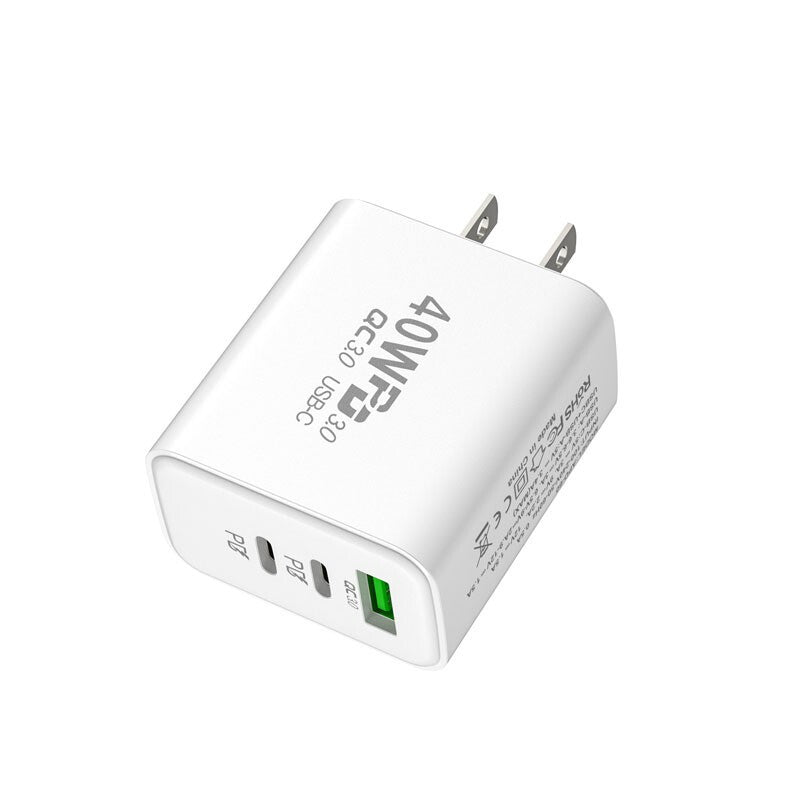 40W 3-Port Fast Wall Charger-MyPhoneCase.com