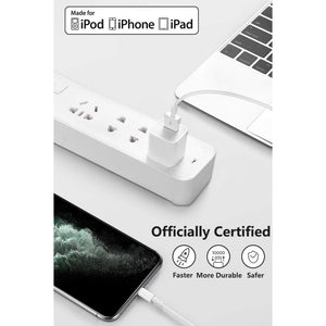 [4-Pack] Original MFi Certified Charger Lightning to USB Charging Cable Cord