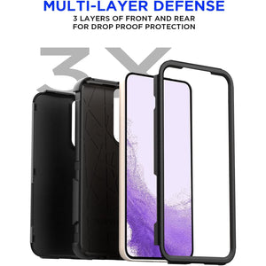 Heavy Duty Defender Galaxy S22 Case with Belt Clip Holster