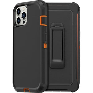 Heavy Duty Defender iPhone 12 Pro Max Case Belt Clip Holster