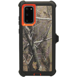 Heavy Duty Defender Galaxy S20 Case with Belt Clip Holster - RealTree Camo