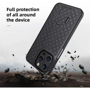 Slim Fitted Shell iPhone 15 Plus Case with Rugged Belt Clip Holster