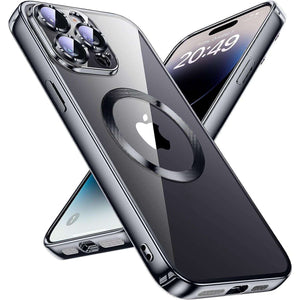 Crystal Bumper Mag-Safe iPhone 15 Case with Camera Lens Cover