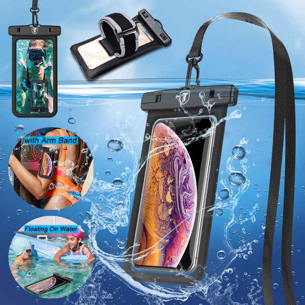 Universal Waterproof Phone Bag Pouch w/ Lanyard and Armband