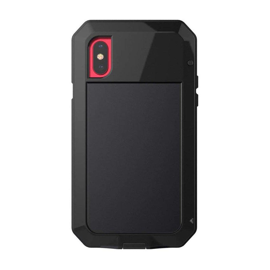 STUBBORN Full-Body Gorilla Glass Shockproof iPhone XR (6.1") Case - Black-MyPhoneCase.com