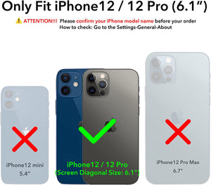 Premium Leather Flip Folio [iPhone 12/12 Pro] Wallet Case w/ Card Slot-MyPhoneCase.com