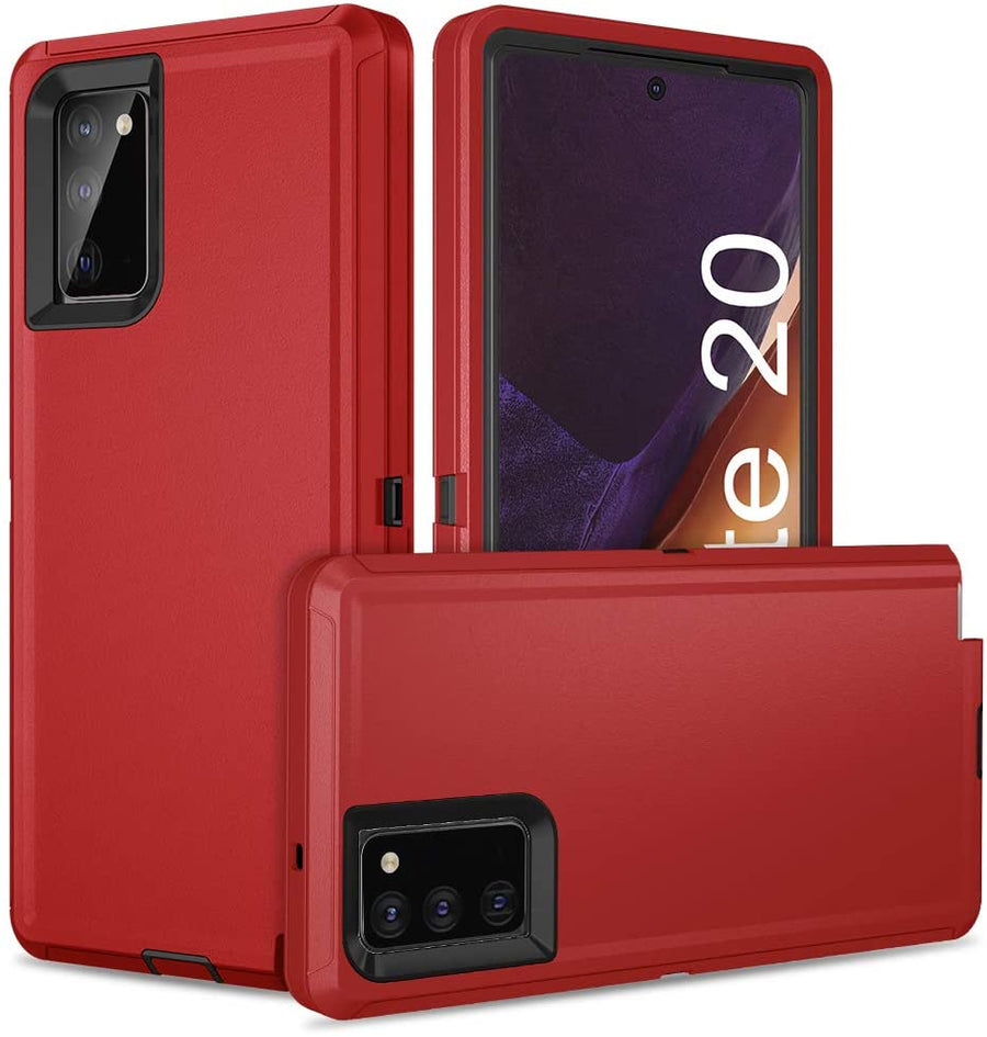 Heavy Duty Defender [Galaxy Note 20] Case - Red / Black-MyPhoneCase.com