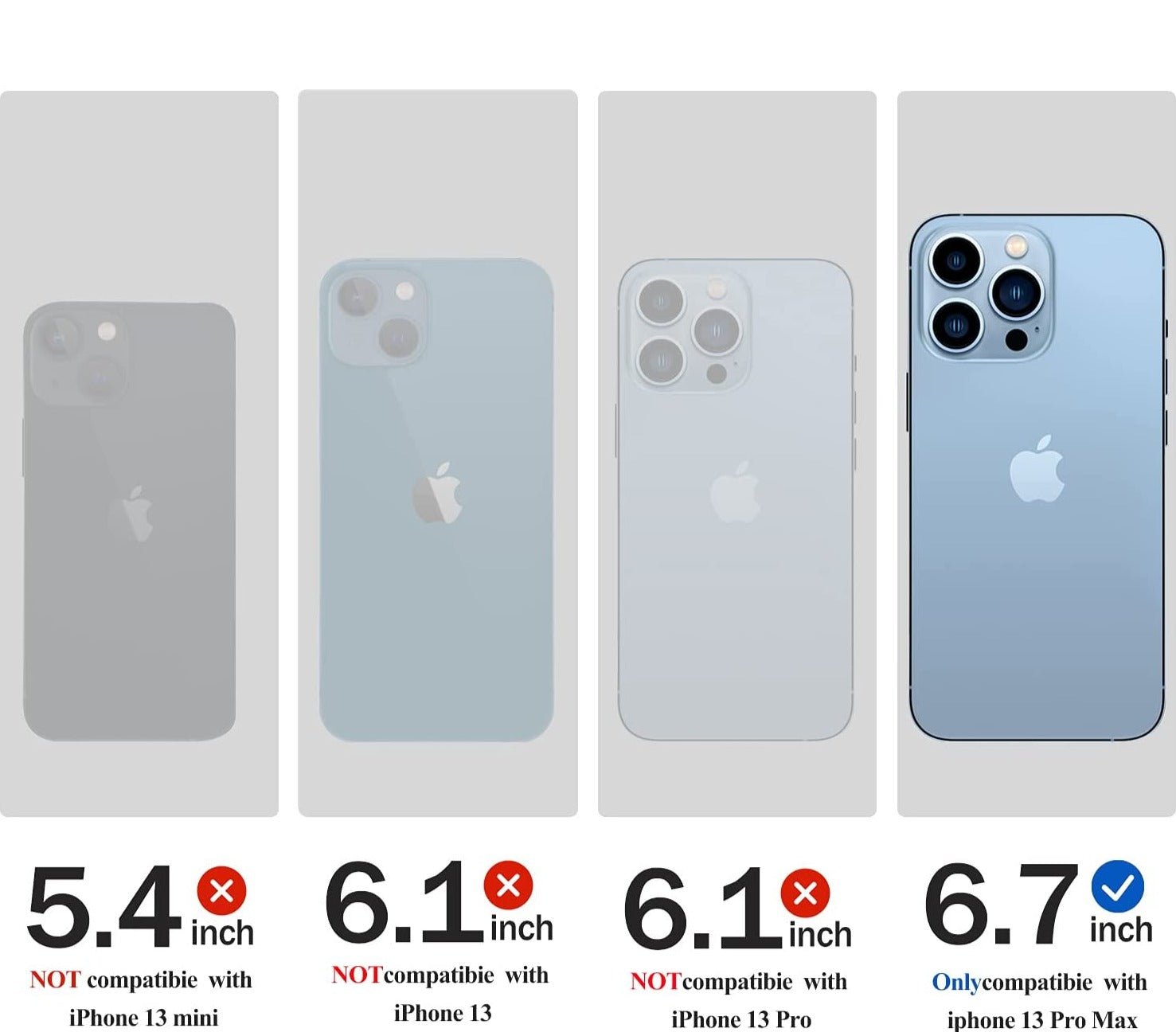 [2-Pack] Privacy Anti-Spy [iPhone 13 Pro Max] Tempered Glass Screen Protector-MyPhoneCase.com