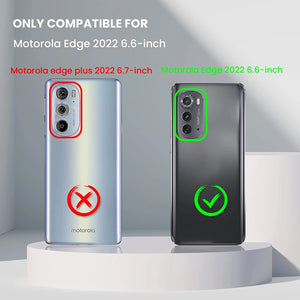 Full Body Defender [Motorola edge 2022] Case w/ Belt Clip Holster - Black-MyPhoneCase.com