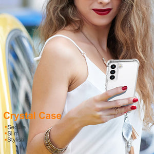 Shockproof Crystal Bumper [Galaxy S22] Case - Transparent Clear-MyPhoneCase.com