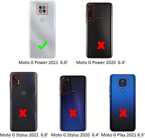 Premium Leather [Moto G Power 2021] Wallet Case w/ Card Holder - Pink-MyPhoneCase.com