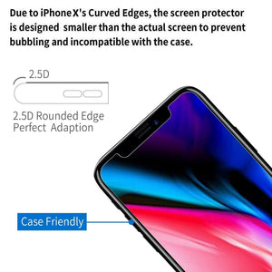 [3-Pack] Case Friendly [iPhone 11 Pro] Screen Protector Tempered Glass-MyPhoneCase.com