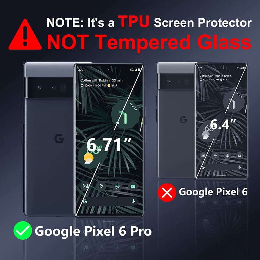 [4-Pack] Google Pixel 6 Pro TPU Screen & Camera Protectors Kit-MyPhoneCase.com