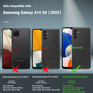 Max Armor Metal Kickstand [Galaxy A14 5G] Case - Red-MyPhoneCase.com