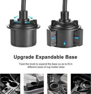 Universal Adjustable Gooseneck Cup Holder Car Mount Phone Holder-MyPhoneCase.com