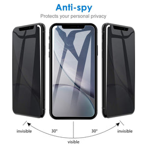 [2-Pack] Anti Spy Privacy Tempered Glass [iPhone XS MAX] Screen Protector-MyPhoneCase.com