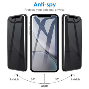 [2 Pack] Anti-Spy Privacy [iPhone 11] Tempered Glass Screen Protector-MyPhoneCase.com