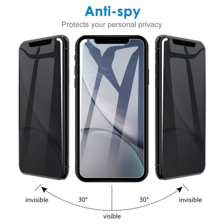 [2 Pack] Anti-Spy Privacy [iPhone 11 Pro] Tempered Glass Screen Protector-MyPhoneCase.com