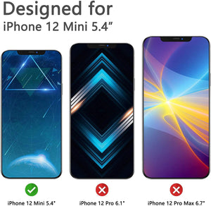 Anti Spy Privacy [iPhone 12 Mini] Tempered Glass Screen Protector [2-Pack]-MyPhoneCase.com