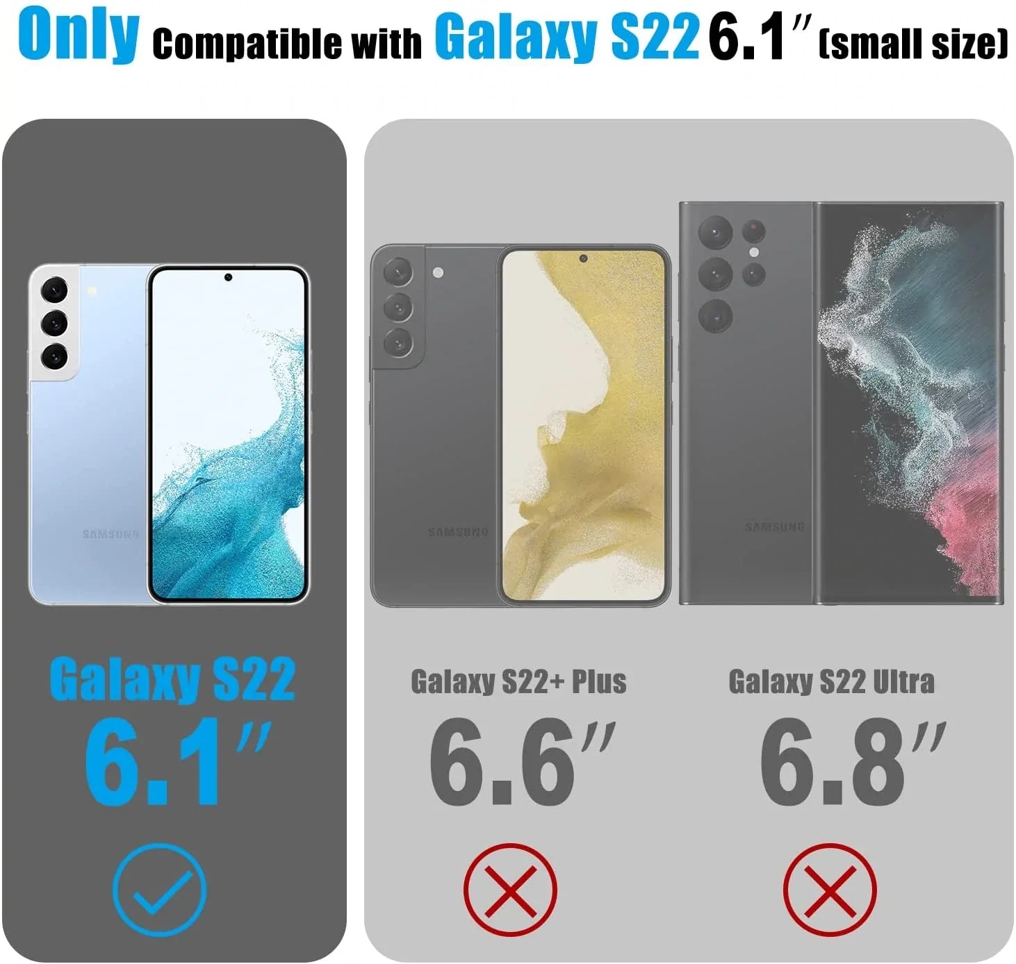 [2-Pack] Tempered Glass Screen Protector for [Galaxy S22]-MyPhoneCase.com