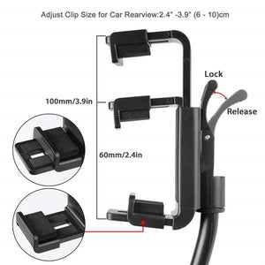 Universal 360 Car Rearview Mirror Phone Mount Holder Cradle *Limited-MyPhoneCase.com