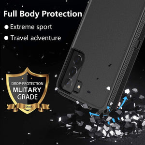 Rugged Defender Armor Galaxy S21 5G (6.2") Case - Navy/Blue-MyPhoneCase.com